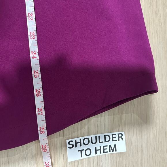 Universal Standard Women’s Crêpe De Chine V-Neck Blouse Top Akala Purple Size 5X - Picture 9 of 10